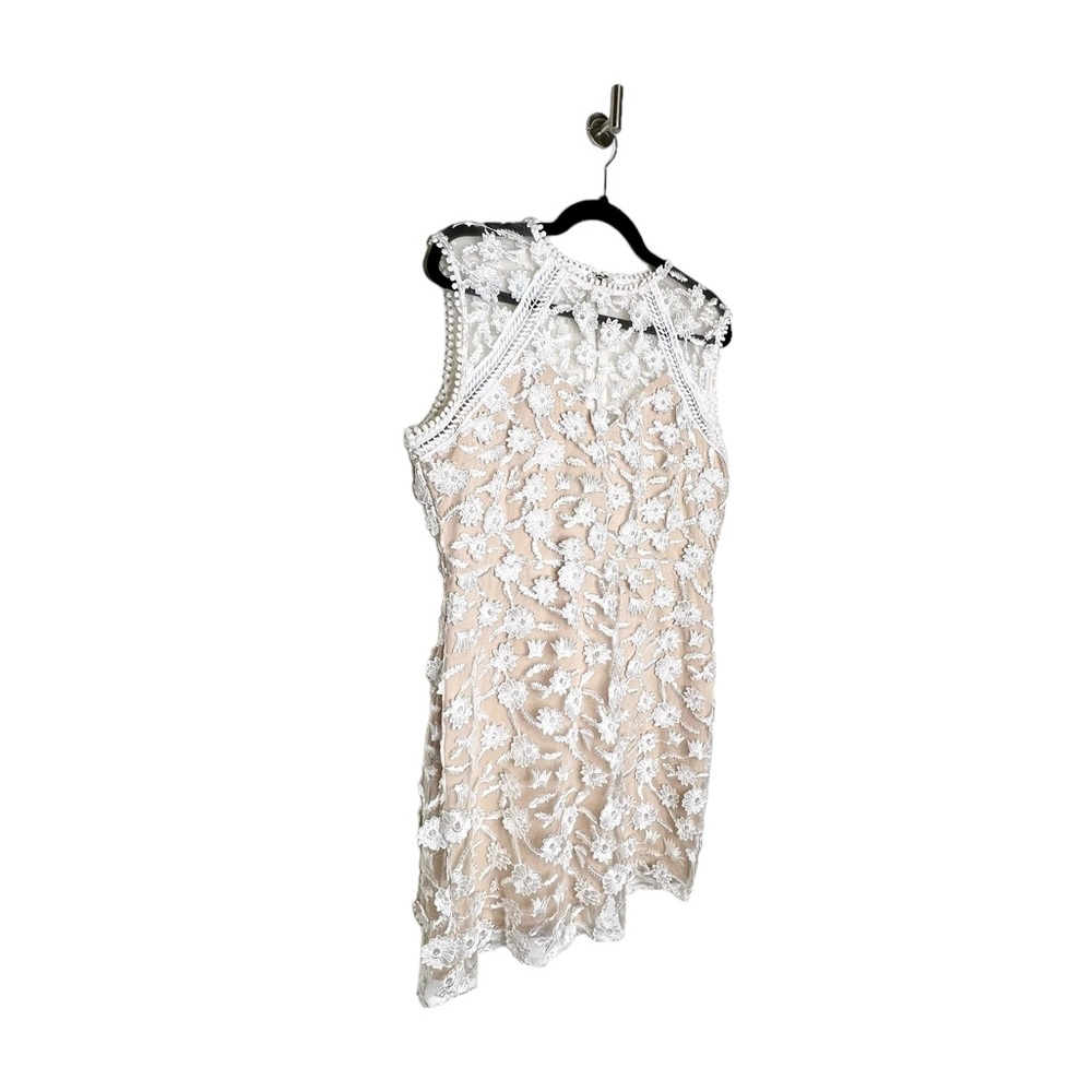 Helen Owen x AQUA Embroidered Sheath Dress in White Size Large - Picture 7 of 10